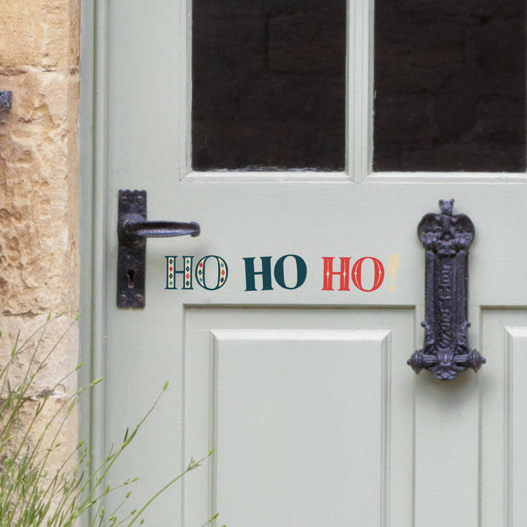 Ho Ho Ho Christmas Door Sticker