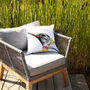 Inky Penguin Outdoor Cushion For Garden Furniture, thumbnail 1 of 8
