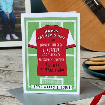 Father's Day Football Shirt Card, 7 of 9