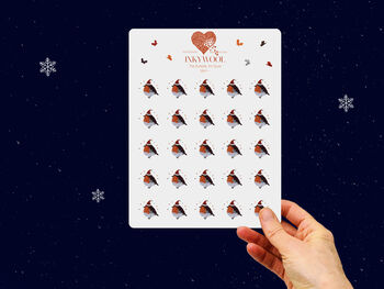 Five Christmas Butterfly Robin Butterflies Cards Not 3D, 4 of 11