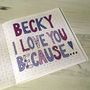 Personalised Wife Anniversary Book Card, thumbnail 4 of 7