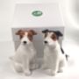 Jack Russell Terrier Ceramic Salt And Pepper Shaker Set, thumbnail 5 of 7