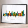 Preston Skyline Cityscape Art Print, thumbnail 1 of 12
