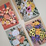 Floral Blooms, Oil Pastel Card Set Of Eight, thumbnail 2 of 6