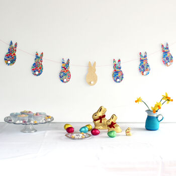 Easter Rabbit Bright Liberty Fabric Garland, 2 of 5