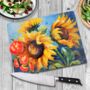 Azure Embrace Textured Glass Chopping Board, thumbnail 3 of 8