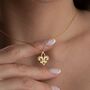 Sterling Silver Fleur De Lis Necklace, thumbnail 1 of 10