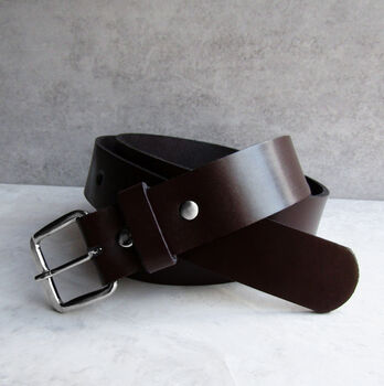 Handmade Personalised Men's Leather Belt, 7 of 8