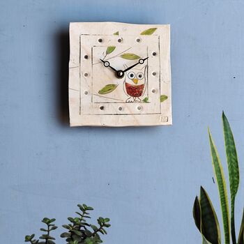 Owl Small Wall Clock, 2 of 7