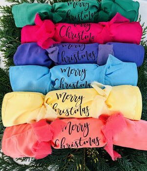 Bright Fabric Personalised Christmas Crackers, 3 of 5