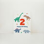 Dinosaurs Happy Birthday Card, thumbnail 2 of 12