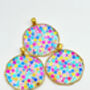 Statement Disco Earrings With Colourful Glitter, thumbnail 4 of 11