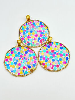 Statement Disco Earrings With Colourful Glitter, 4 of 11