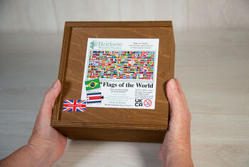 Flags Of The World Wooden Jigsaw Puzzle, 5 of 7
