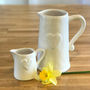 White Vase With Heart Detail, thumbnail 1 of 2