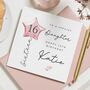 Personalised 16th Birthday Card For Daughter Or Niece, thumbnail 1 of 6
