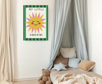 My Little Sunhine Nursery Art Print, 2 of 4