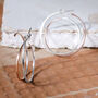 Sterling Silver And Rose Gold Ombre Hoops, thumbnail 1 of 5