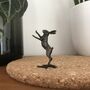 Miniature Bronze Hare Boxing Sculpture 8th Anniversary, thumbnail 8 of 11