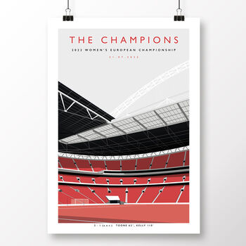 The Lionesses Wembley 2022 Poster, 2 of 8
