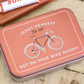 Personalised Retro Bike Puncture Repair Kit Gift, 2 of 4