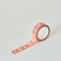 Brown And Pink Floral Washi Tape, thumbnail 2 of 3