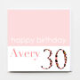 Happy Birthday Age Leopard Greeting Card, thumbnail 2 of 3