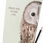 Wise Owl Print, thumbnail 3 of 4