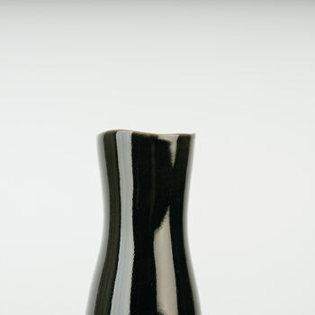 Handmade Stoneware Black Bud Vase For Flowers, 2 of 3