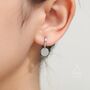 Sterling Silver Round Disk Drop Earrings, thumbnail 5 of 12