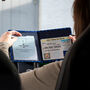 Disabled Blue Badge Parking Permit Wallet In Blue Holographic Scales, thumbnail 3 of 12