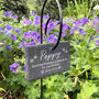 Pet Memorial Photo Printed Garden Slate Tag Wire Holder, thumbnail 4 of 4