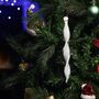 Hand Blown Frosted Glass Icicle Tree Decoration Ornament, thumbnail 1 of 8