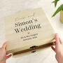 Personalised Black And Gold Wedding Keepsake Box, thumbnail 3 of 4