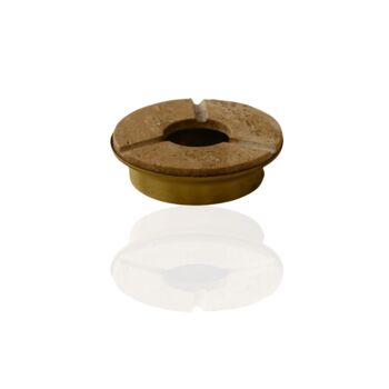 Handmade Beige Travertine And Brass Ashtray, 2 of 6
