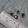 Red Garnet Earrings: January Birthstone Jewelry, thumbnail 5 of 5