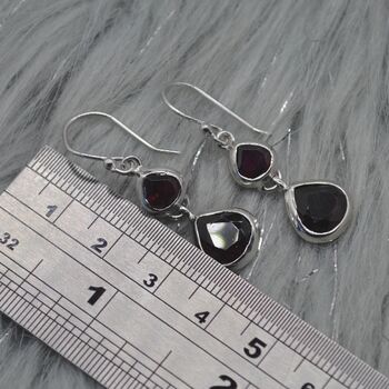 Red Garnet Earrings: January Birthstone Jewelry, 5 of 5