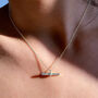 T Bar Pendant Necklace, thumbnail 1 of 8