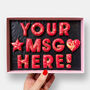 Personalised Custom Cookie Message Box Red 14, thumbnail 1 of 7