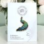 Choose Your Colour – Peacock Enamel Pin, thumbnail 1 of 12