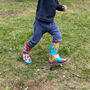 Squelch Transparent Wellies And Three Sock Set Penguins, thumbnail 1 of 7