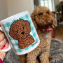 Personalised Checkerboard Mug With Your Dog On, thumbnail 1 of 12