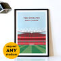 Contemporary Football Stadium Print Gift, Framed Or Unframed, thumbnail 1 of 12