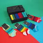 Block Stripe Women’s Trainer Socks Gift Box, thumbnail 3 of 7