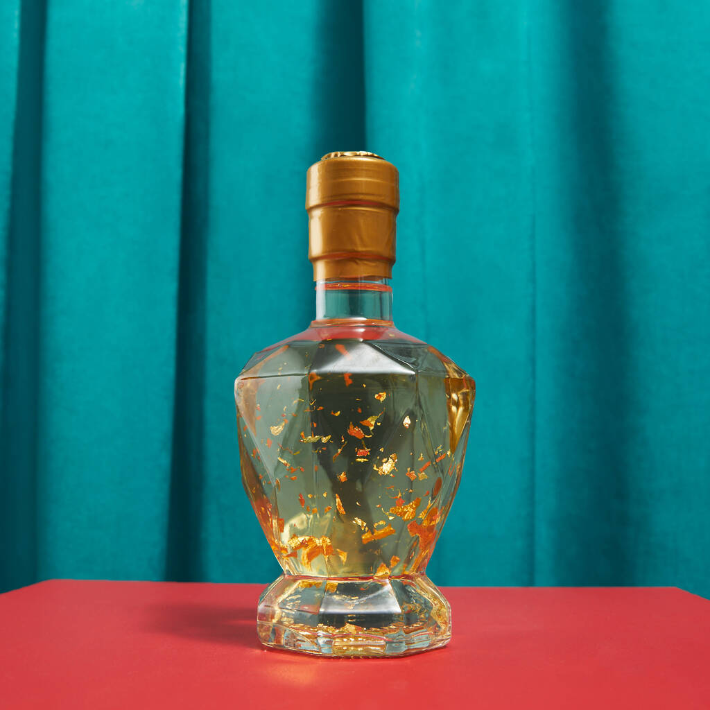 Homemade Toffee Vodka With Edible Gold Flakes By The Cocktail Kitchen