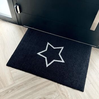 Scandi Star Doormat | Black, 3 of 7