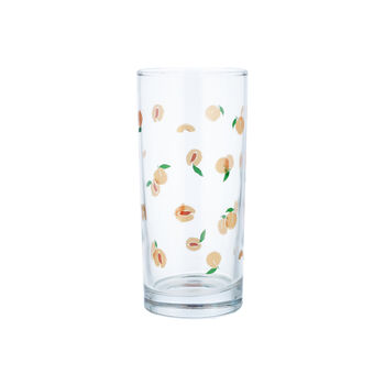 Peaches Fruit Printed High Ball Glass, 2 of 5
