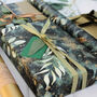 Green Luxury Botanical Christmas Gift Wrap Paper 3m Fsc, thumbnail 2 of 3
