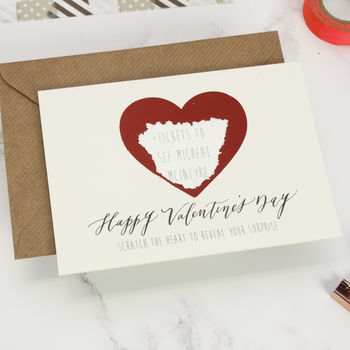 Personalised Heart Scratch Valentine's Card, 2 of 2