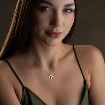 Sterling Silver Maltese Cross Necklace, 2 of 8